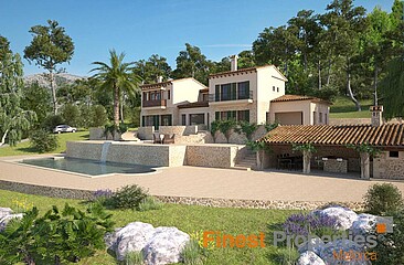 Einzigartiges Bauprojekt auf großem Privatgrundstück in Montport, Port d’Andratx