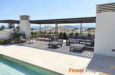 Möblierte Neubauwohnung mit 4 SZ  in moderner Wohnanlage in Puerto Pollenca zu vermieten