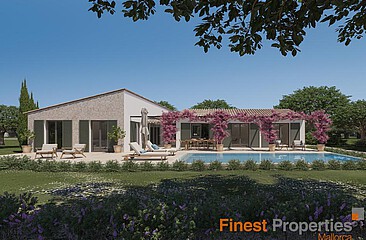 Baugrundstück für Einfamilienhaus / Finca mit Baugenehmigung in Santa Maria zu verkaufen