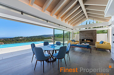 Moderne Villa mit Meerblick in Son Vida zu verkaufen