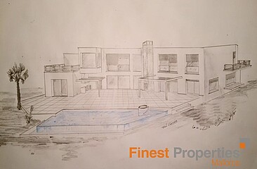 Grundstück mit Projekt für eine moderne Meerblickvilla in Sol de Mallorca