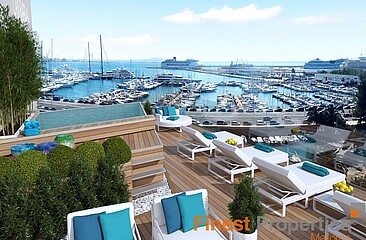 Luxus Apartments in neu geplanter Wohnanlage mit Meerblick in Palma zu verkaufen
