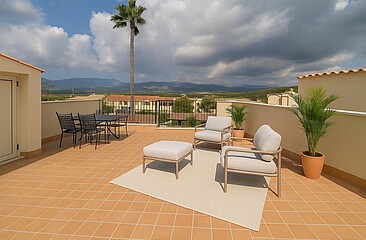 Modernes Neubau-Reihenhaus mit Pool & Dachterrasse in Sa Cabaneta