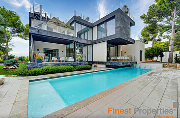 Moderne Villa mit 4 Schlafzimmer in Cala Vinyas zu vermieten