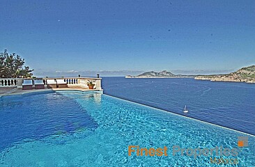 Luxus Villa mit atemberaubenden Meer-und Panorama Blick auf La Mola, Port d‘Andratx